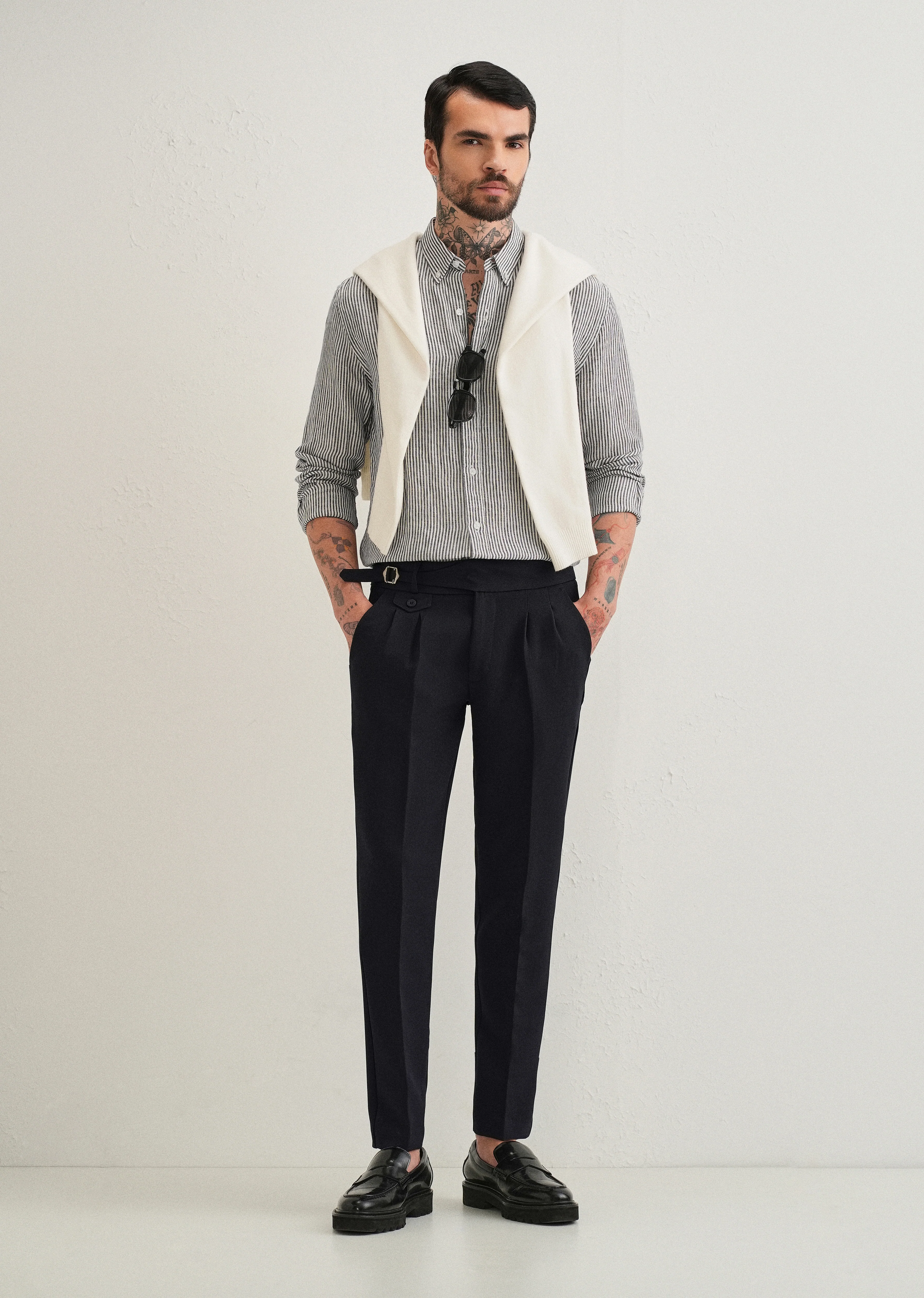Ink Black Gurkha Pant