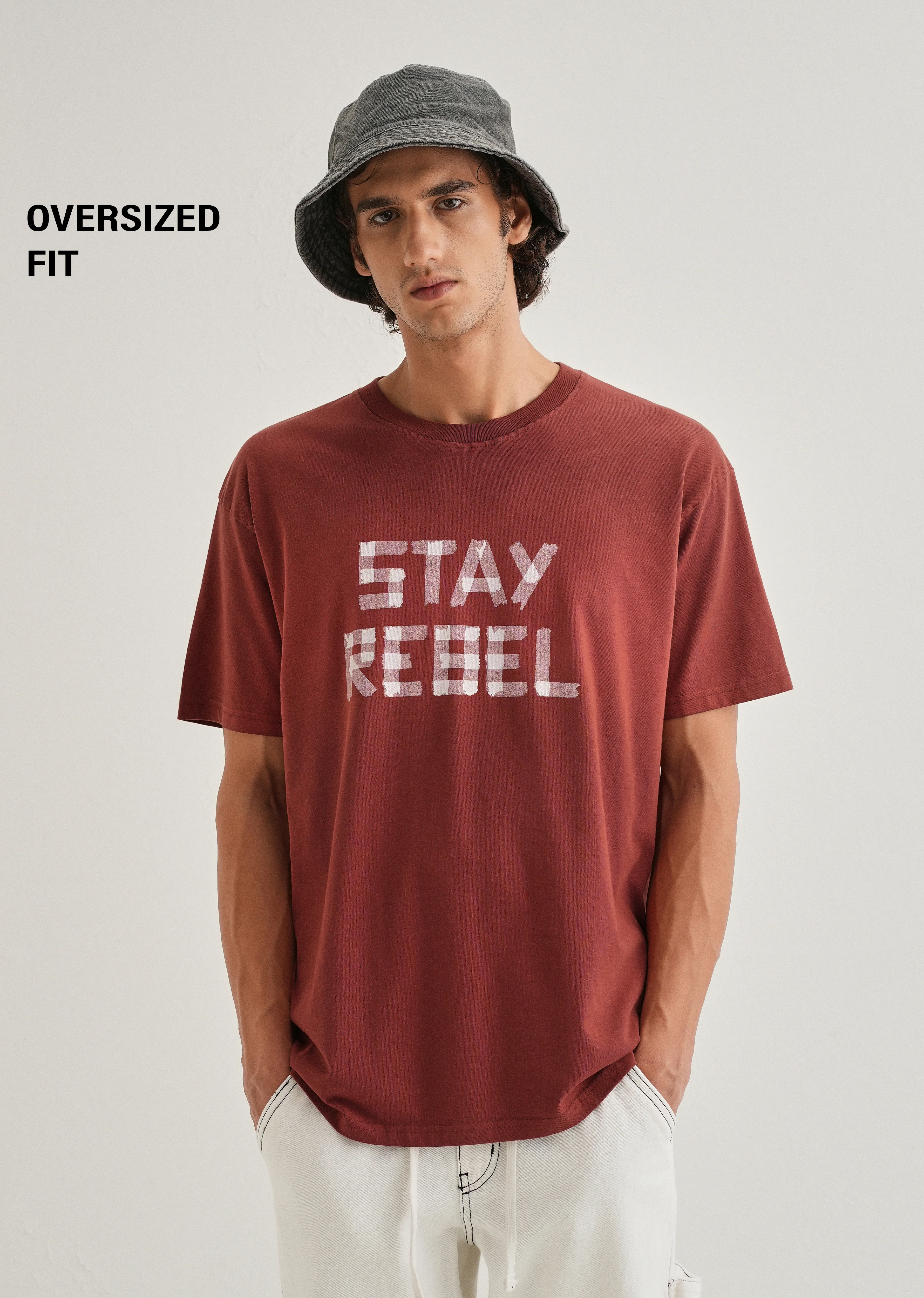 Terracotta Printed Oversized T-shirts